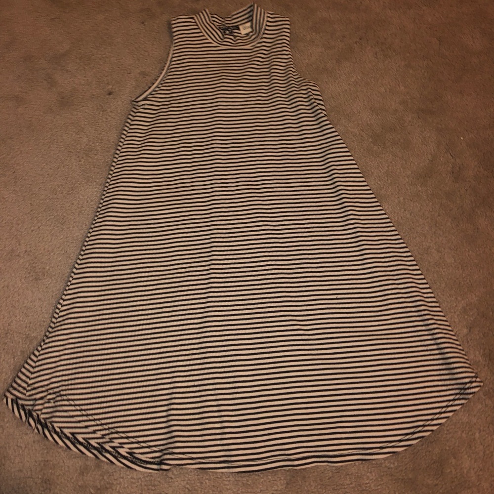 Black and white swing dress